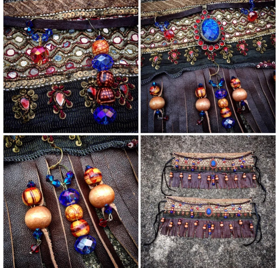 Jeweled Bohemian Boot Wraps
