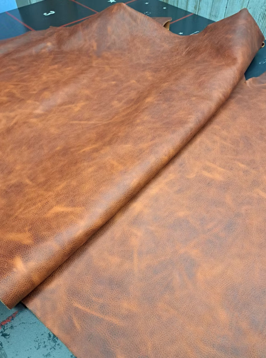 Rodeo Large Bucket in Hot Coals with Horween Braided Strap