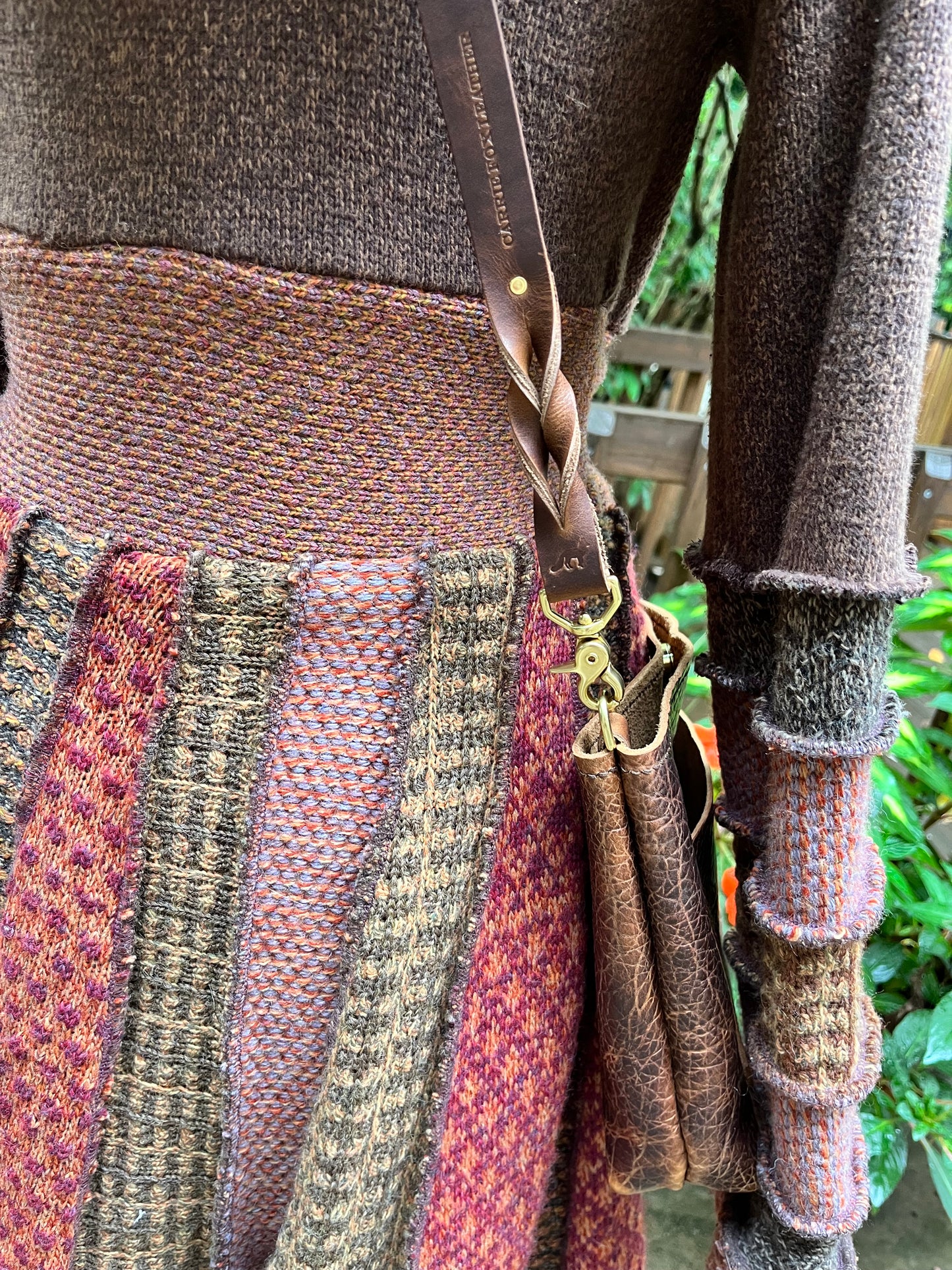 Leather Crossbody in Woodstock Distressed Bison