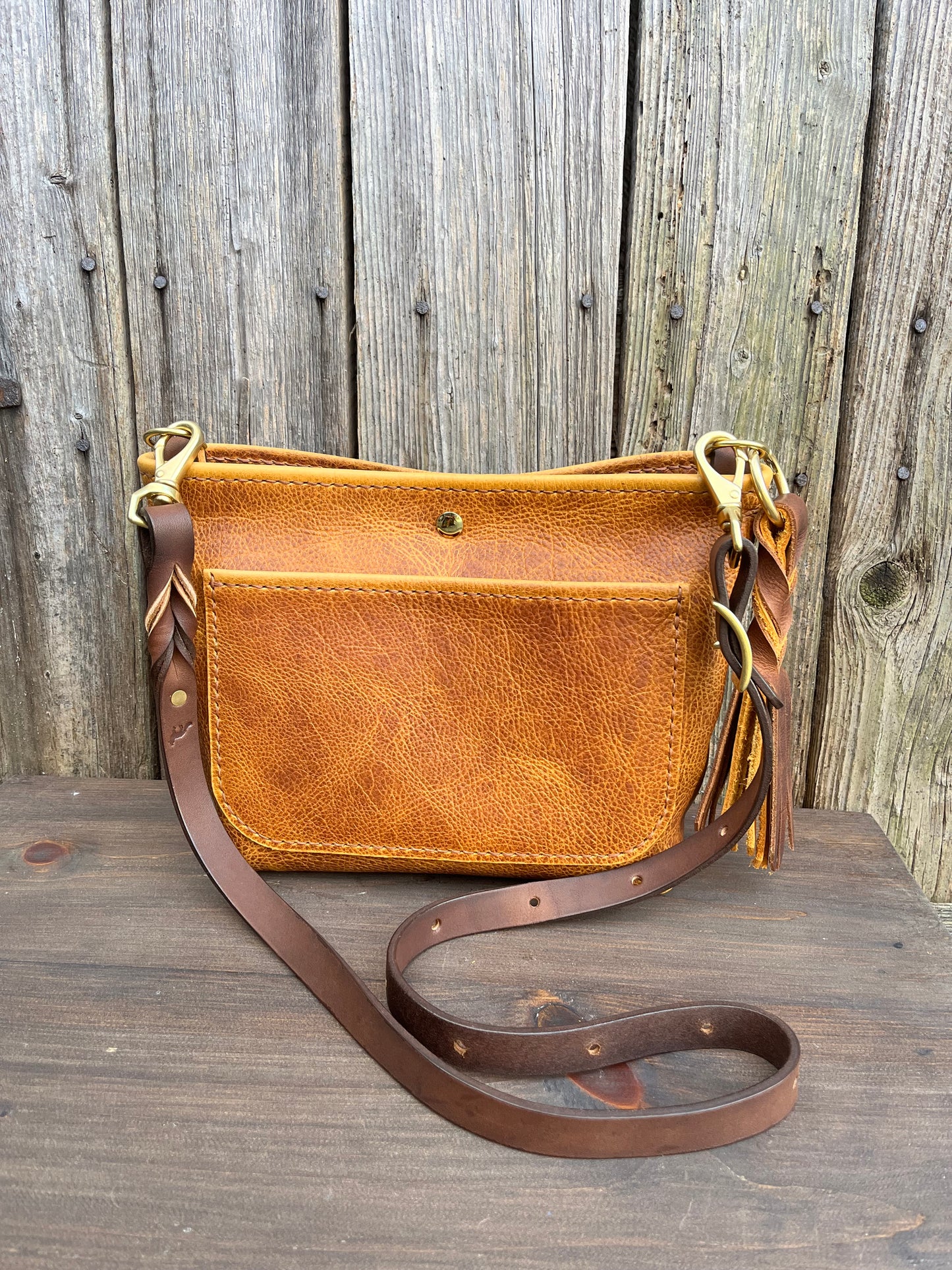 Mini Mimi Convertible Bag in Peanut Bison
