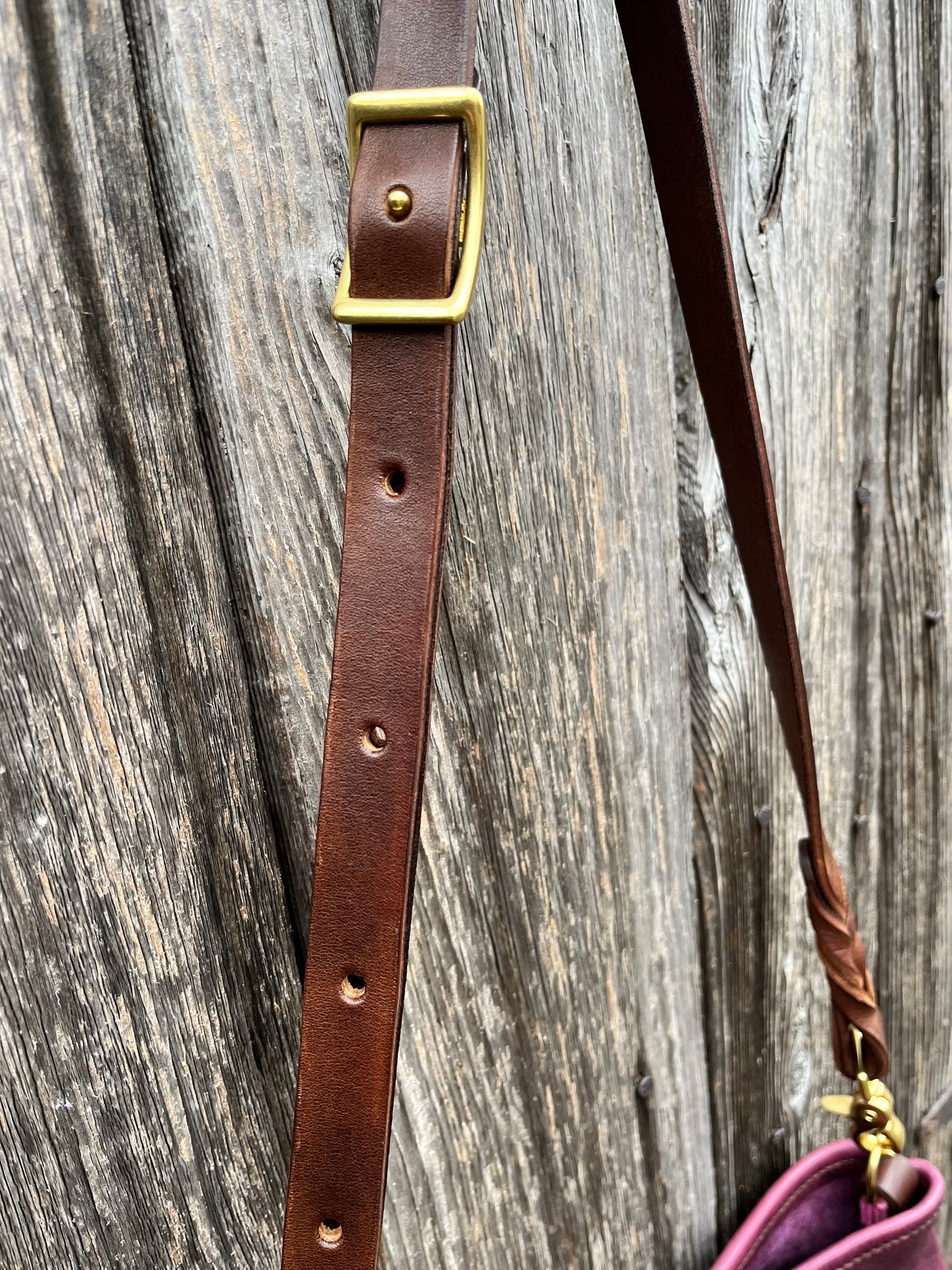 Mini Mimi Convertible Bag in Grape Bison