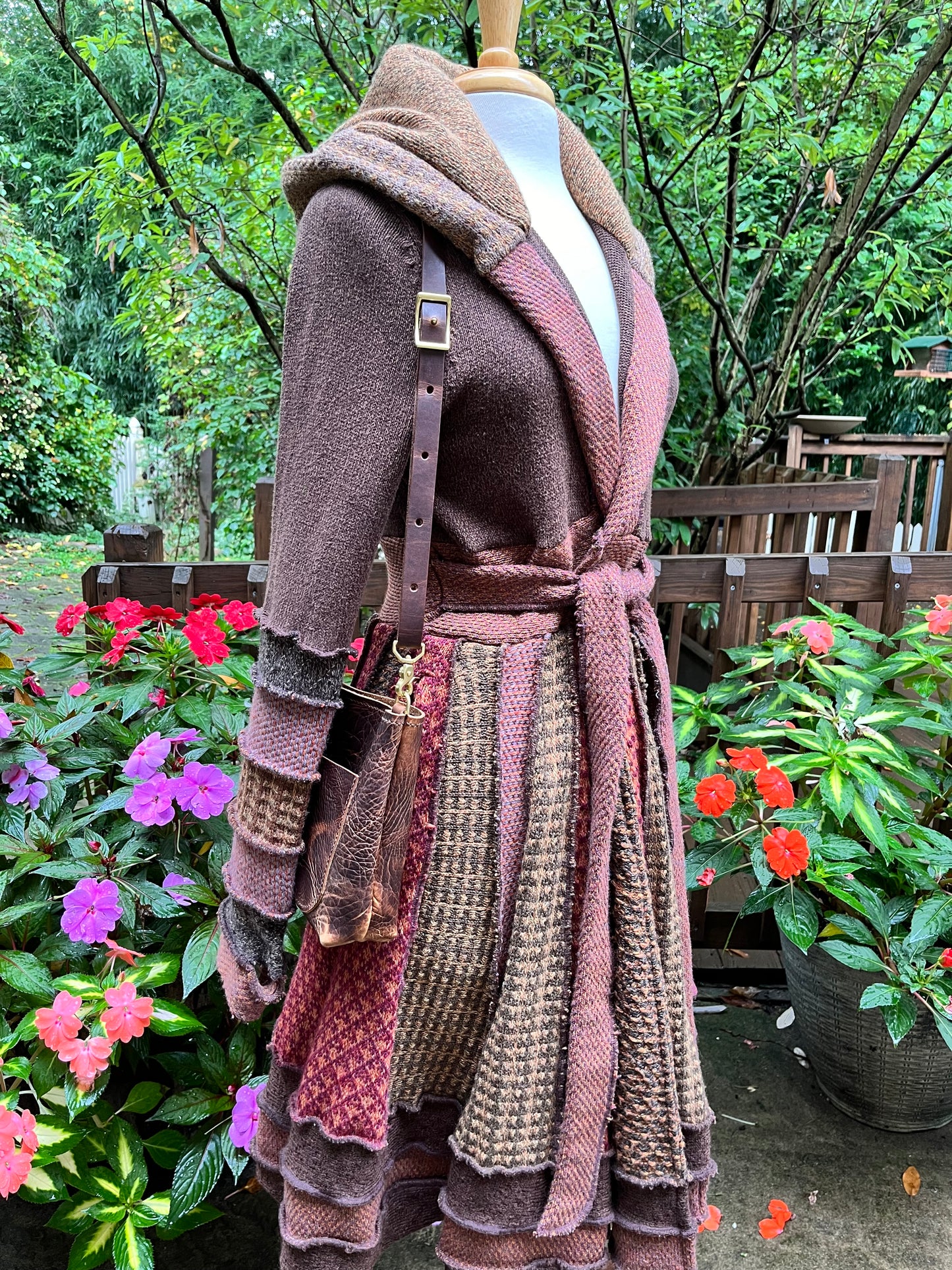 Leather Crossbody in Woodstock Distressed Bison