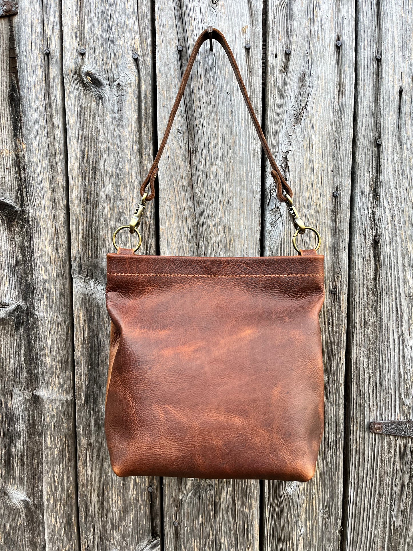 Carrie Hobo in Tan Kodiak with Standard Leather Strap
