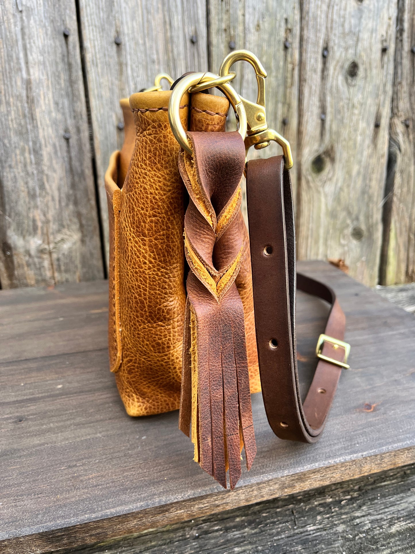 Mini Mimi Convertible Bag in Peanut Bison