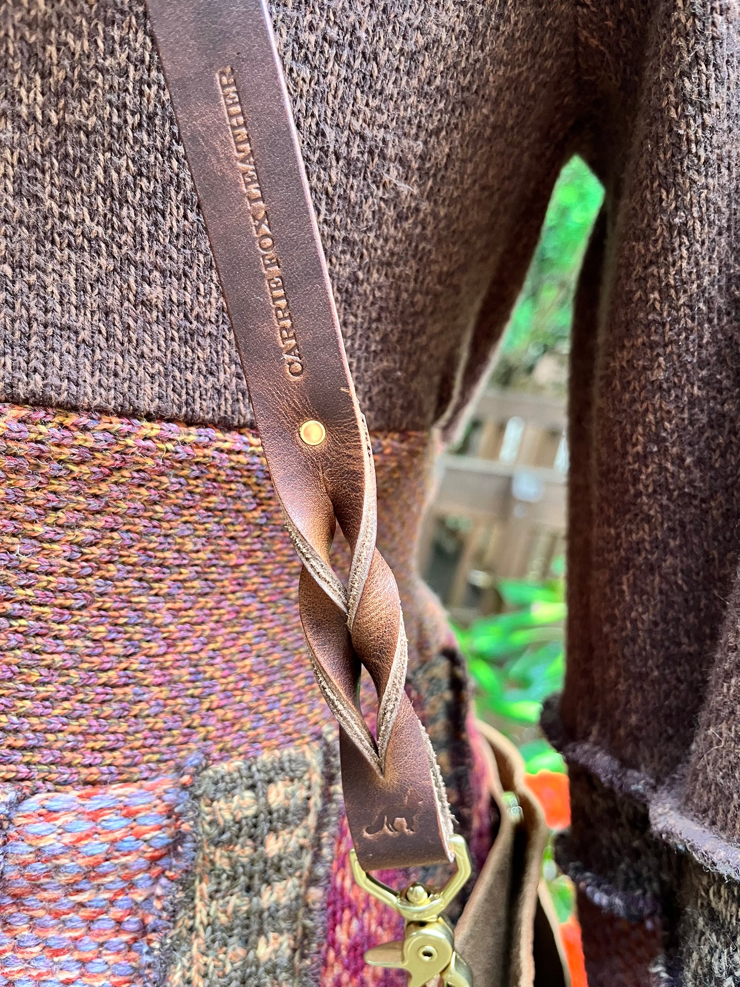 Leather Crossbody in Woodstock Distressed Bison
