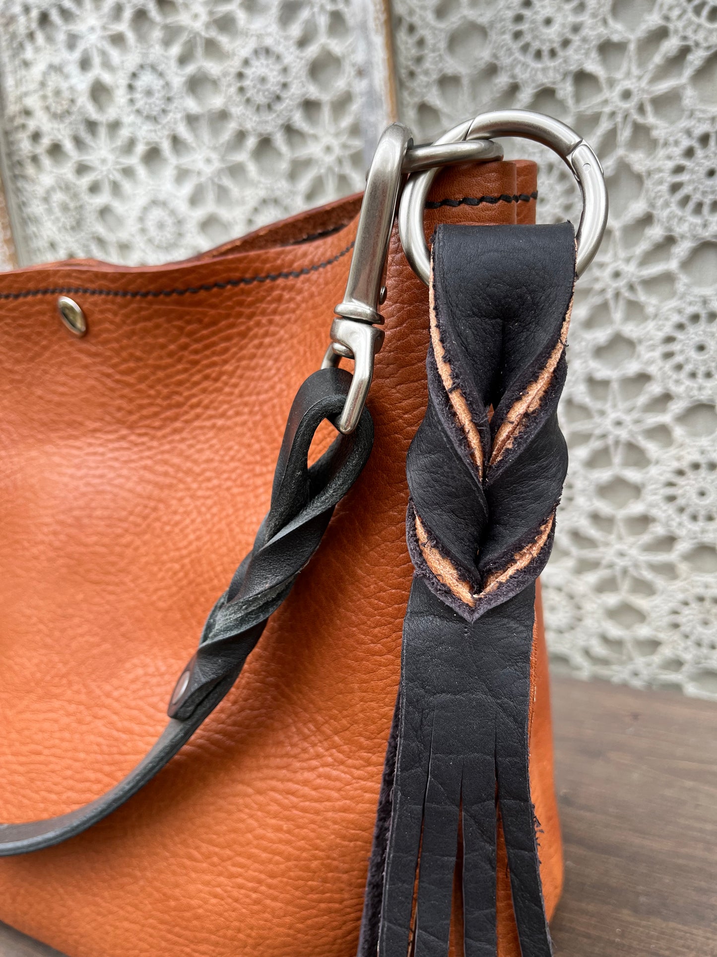 Mimi Slouch Bag in Wickett & Craig Milled Buck Brown
