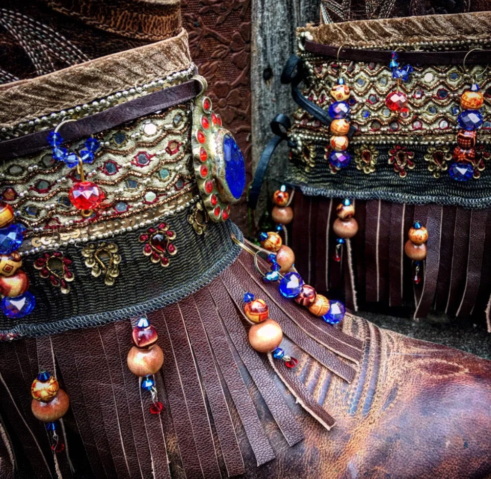 Jeweled Bohemian Boot Wraps