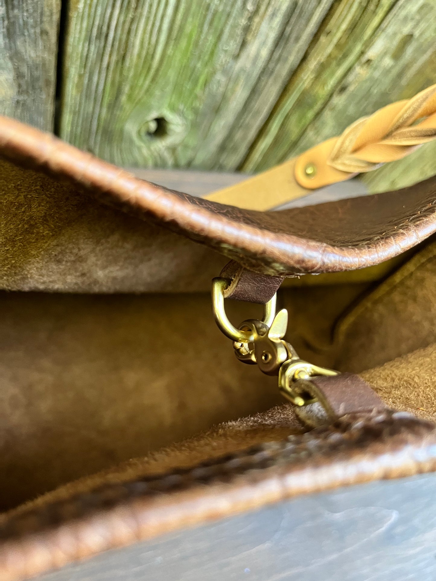 Mimi Slouch Bag in Woodstock with Leather Tassel
