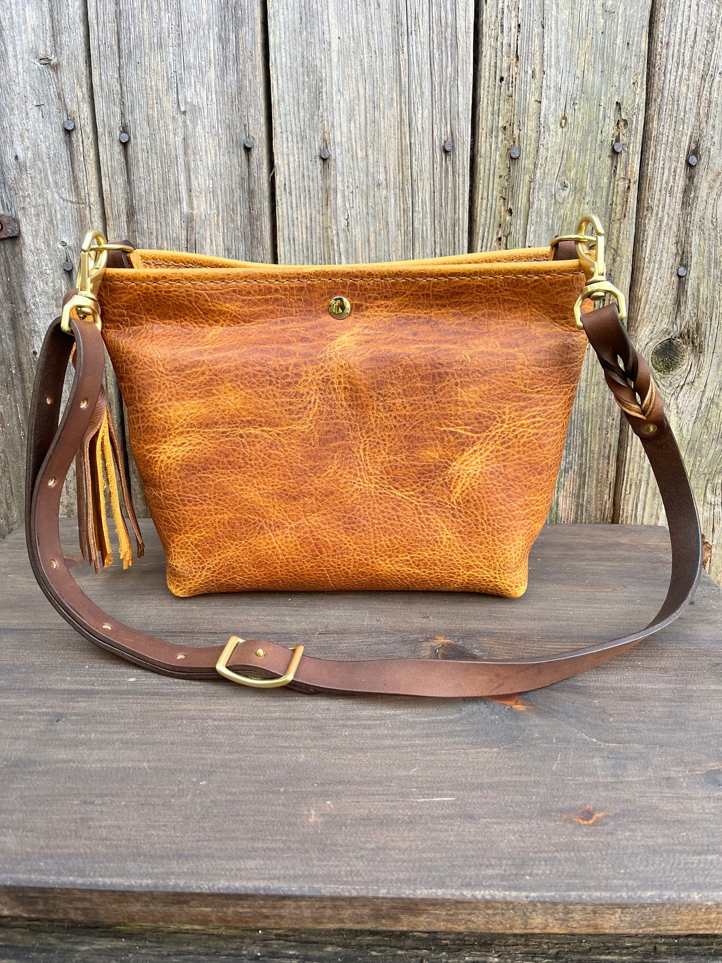 Mini Mimi Convertible Bag in Peanut Bison