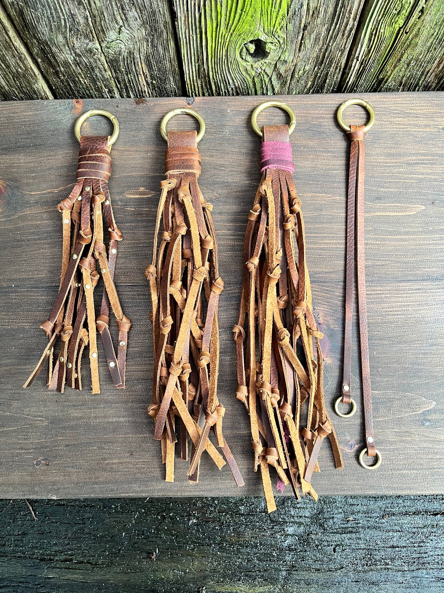 Handmade Rustic Leather Tassels