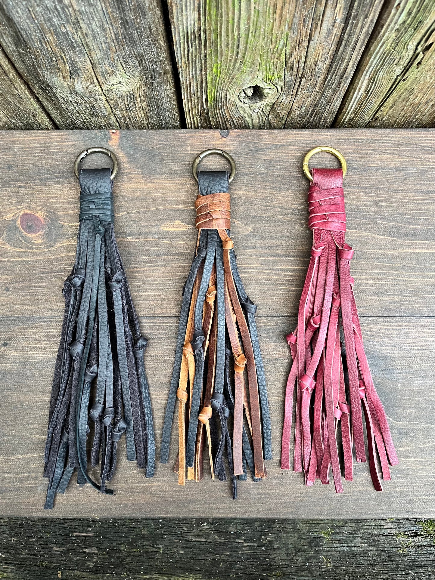 Pipsqueak Wristlet/Crossbody in Peanut Bison with Dark Brown Leather Accents