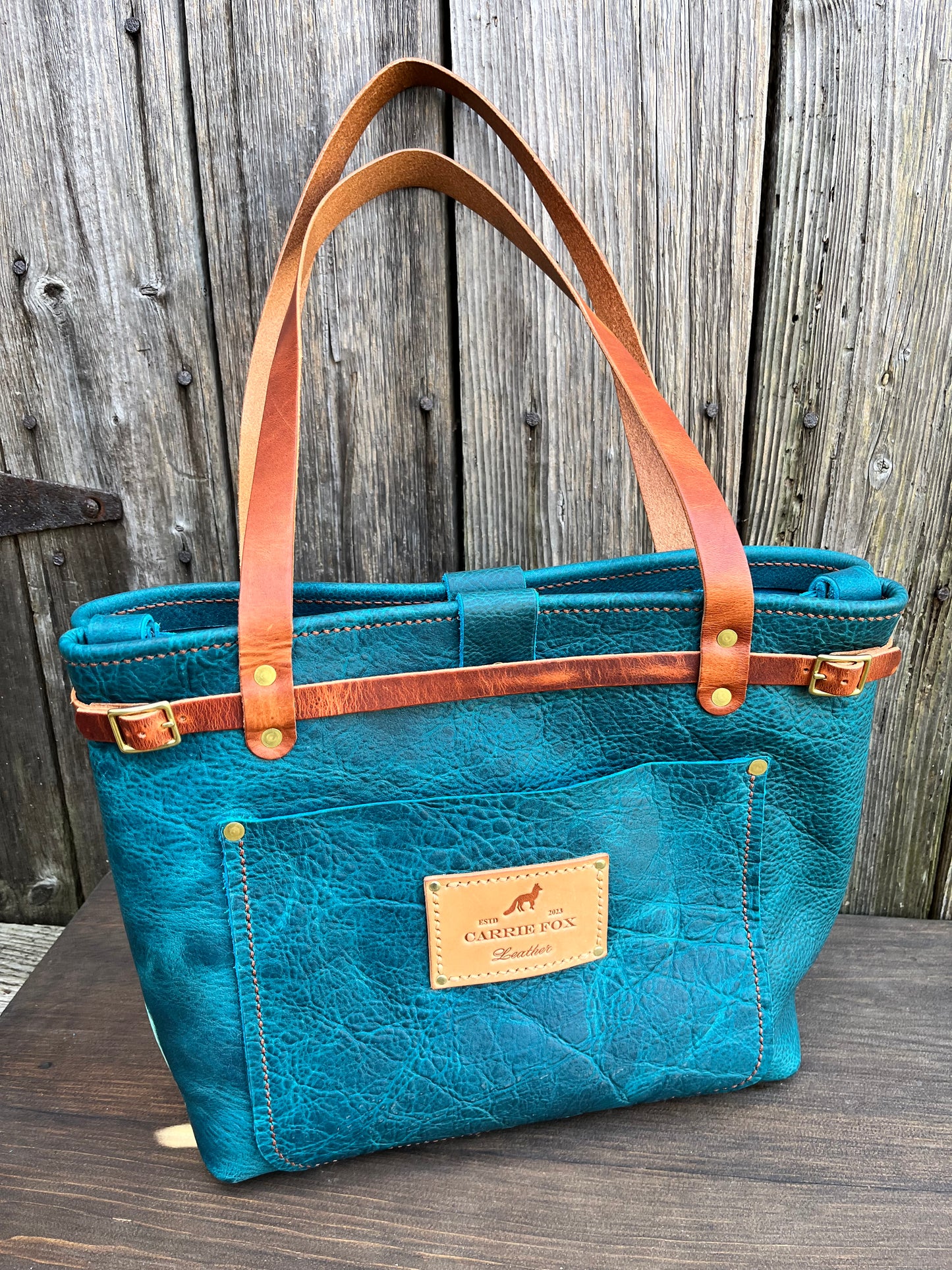 Foxy Organizer Tote Mini in Blue Bison