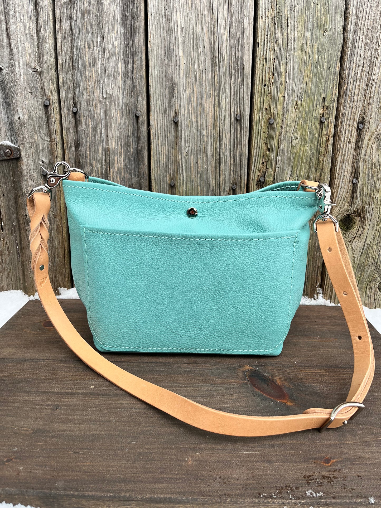 Mini Mimi Convertible Bag in Tiffany Blue Leather