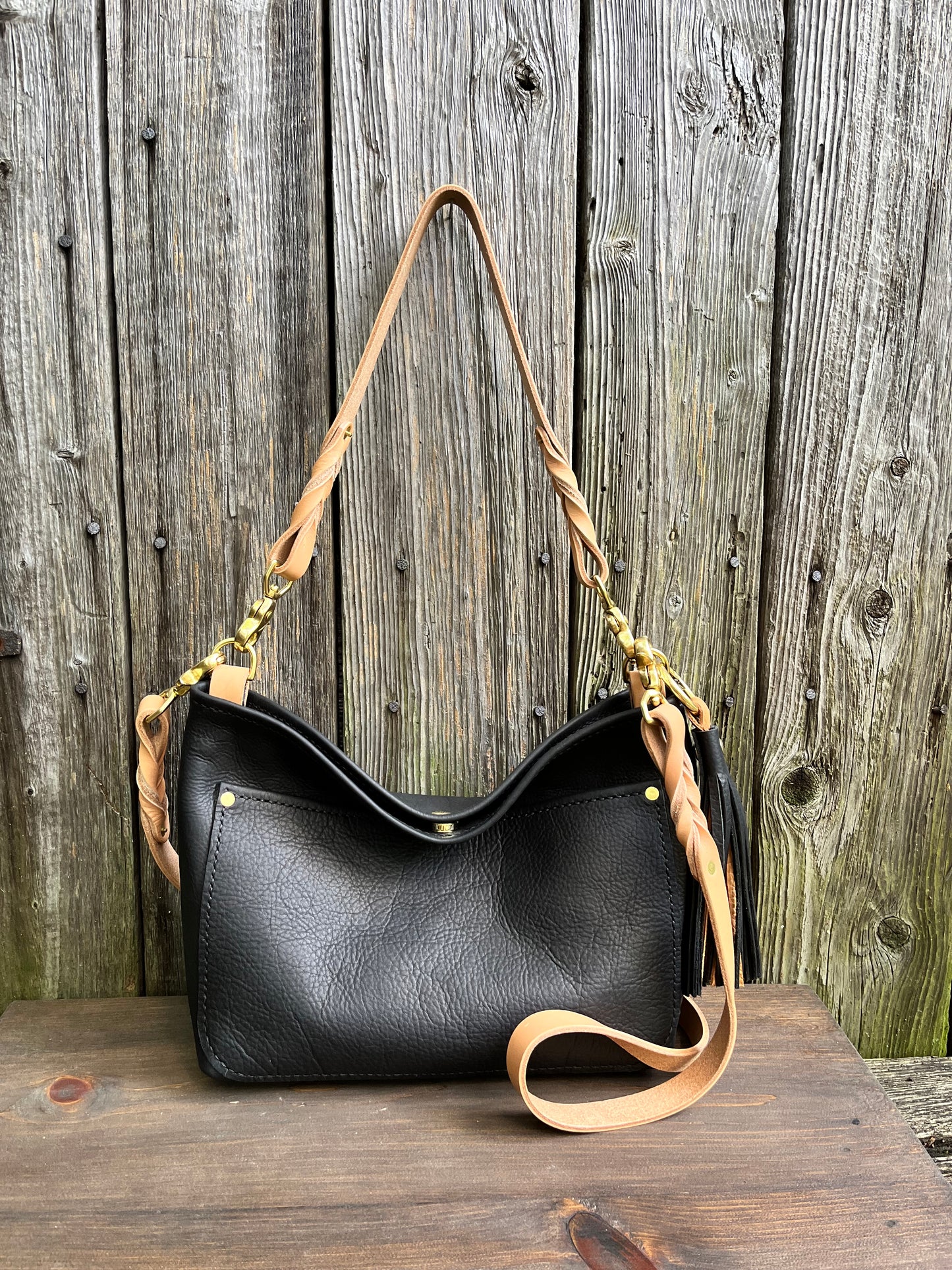 Custom Mini Mimi Convertible Bag in Black Kodiak