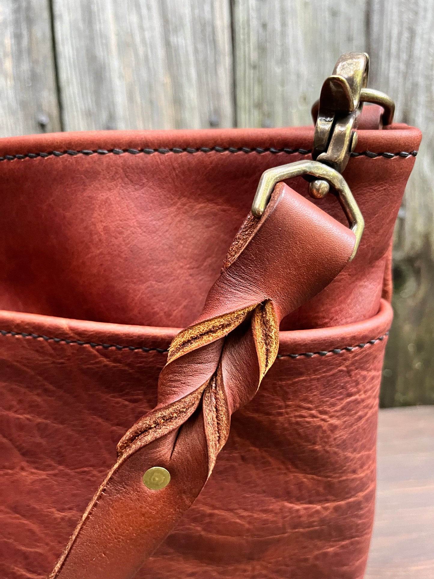 Carrie Panel Pocket Hobo in Cognac