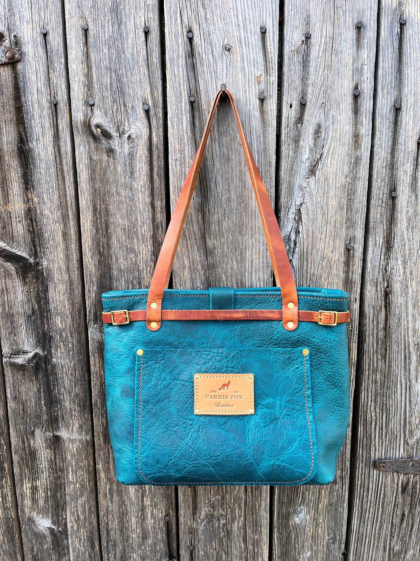 Foxy Organizer Tote Mini in Blue Bison