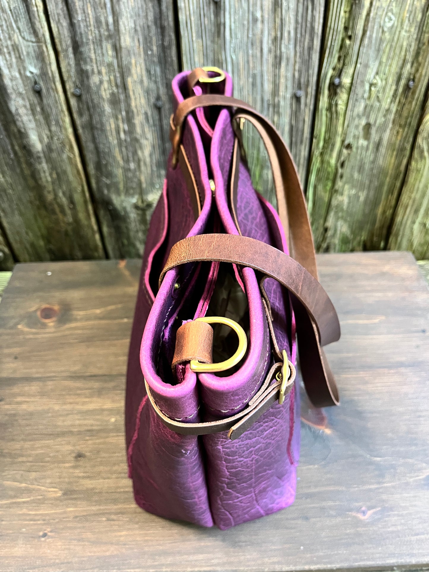 Foxy Organizer Tote Mini in Grape Bison