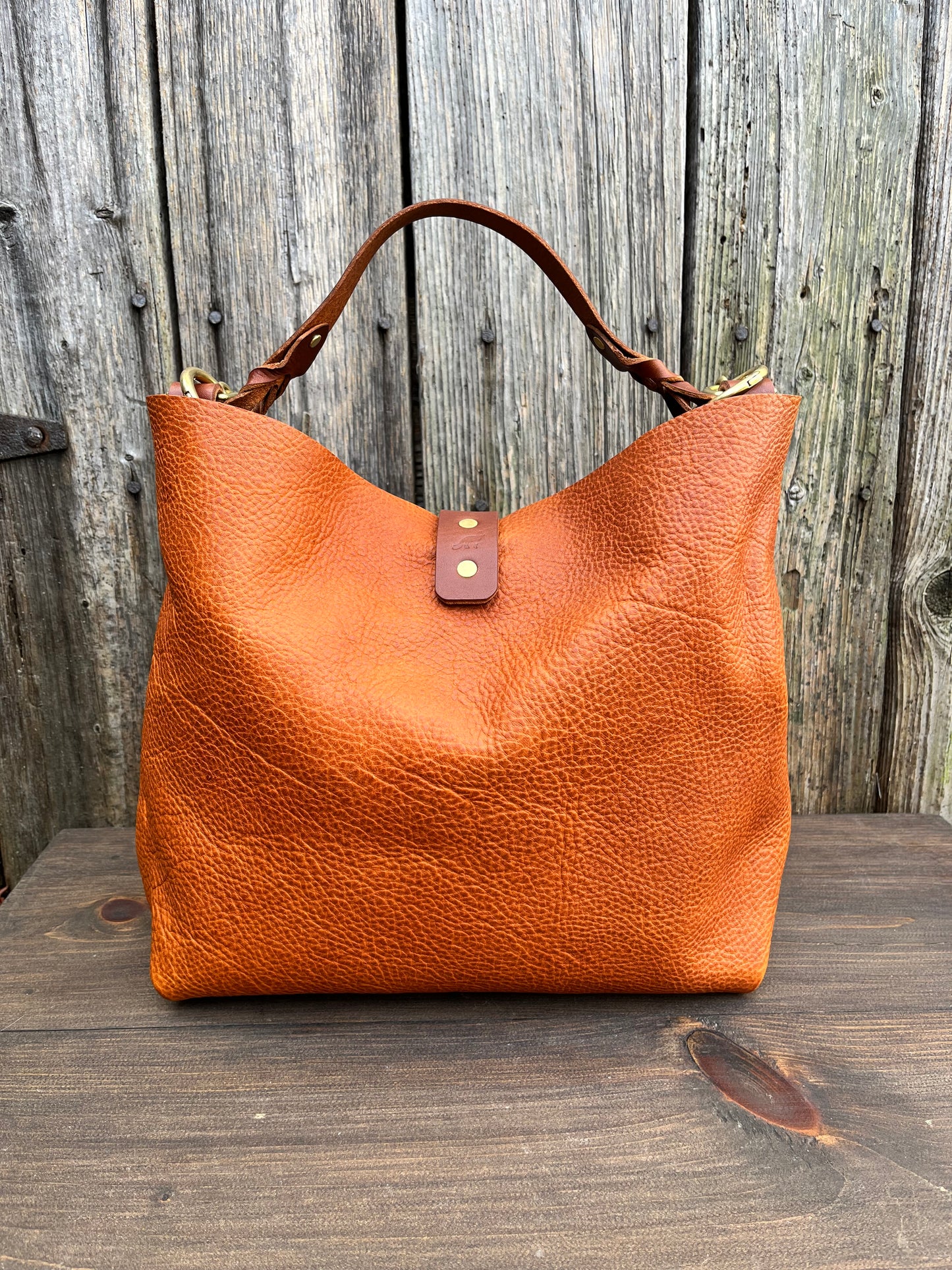 SoHo Handbag in Badalassi Carlo Italian Vachetta Leather in Olmo