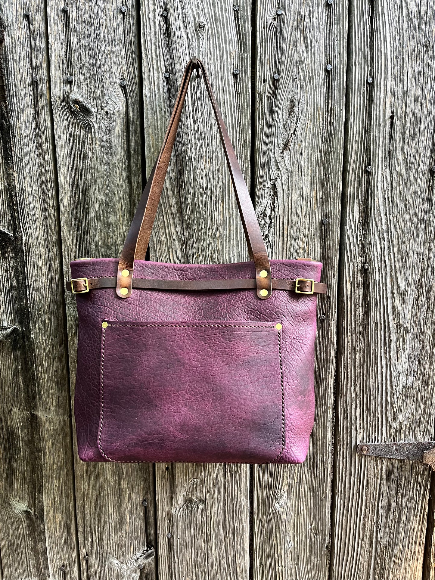Foxy Organizer Tote Mini in Grape Bison
