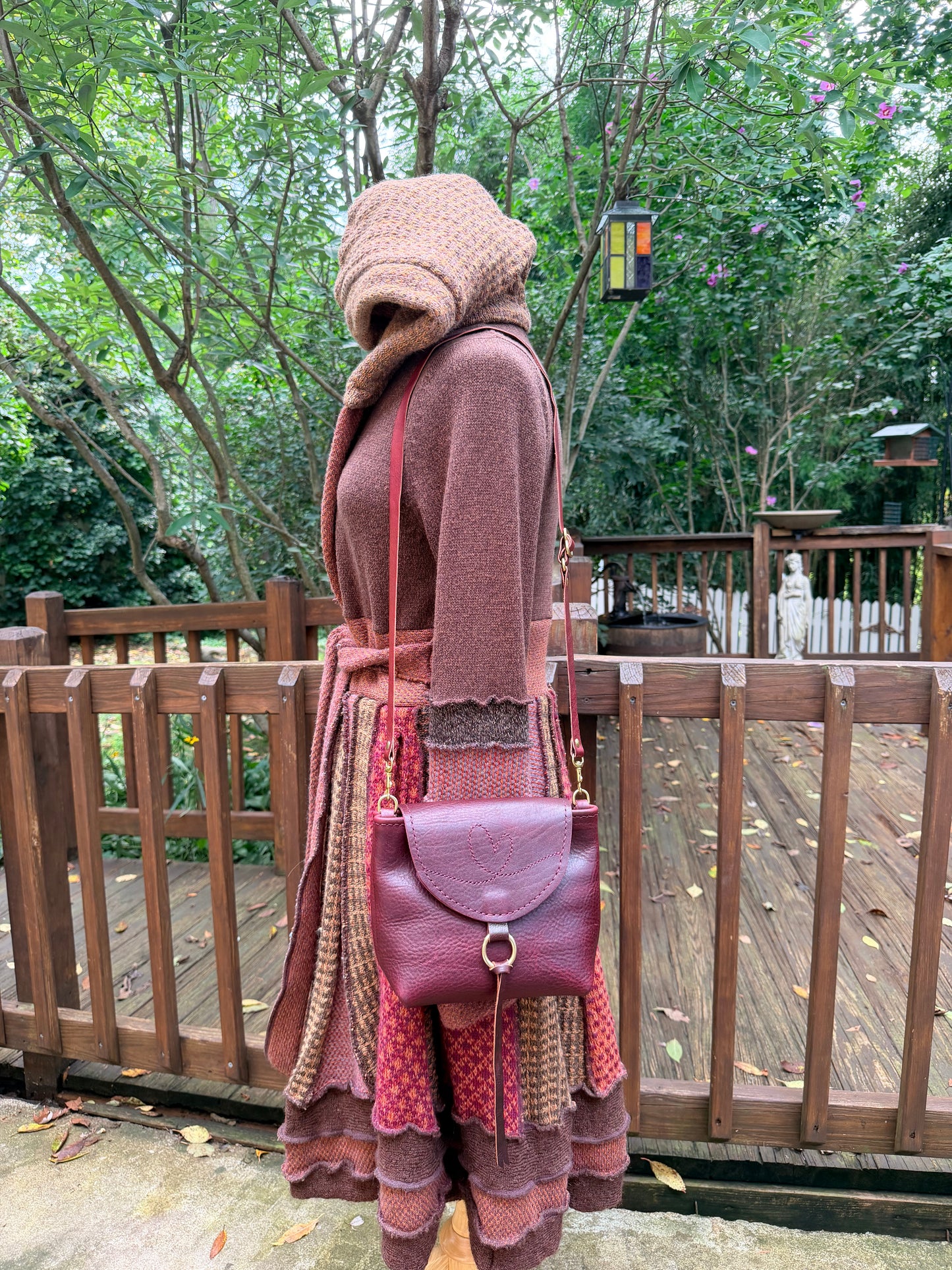 Bubby Heart Bag in Premium Oxblood