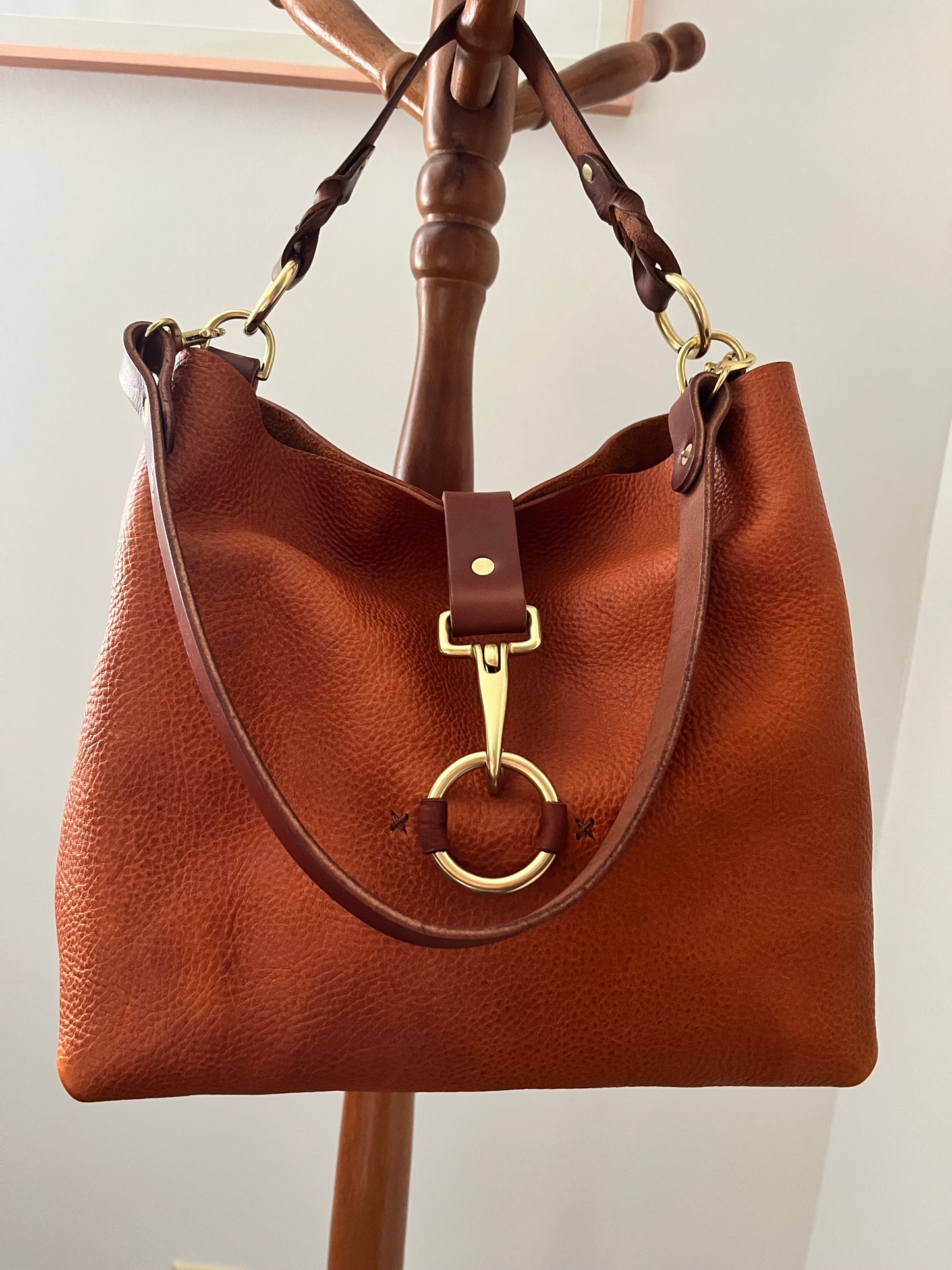 SoHo Handbag in Badalassi Carlo Italian Vachetta Leather in Olmo