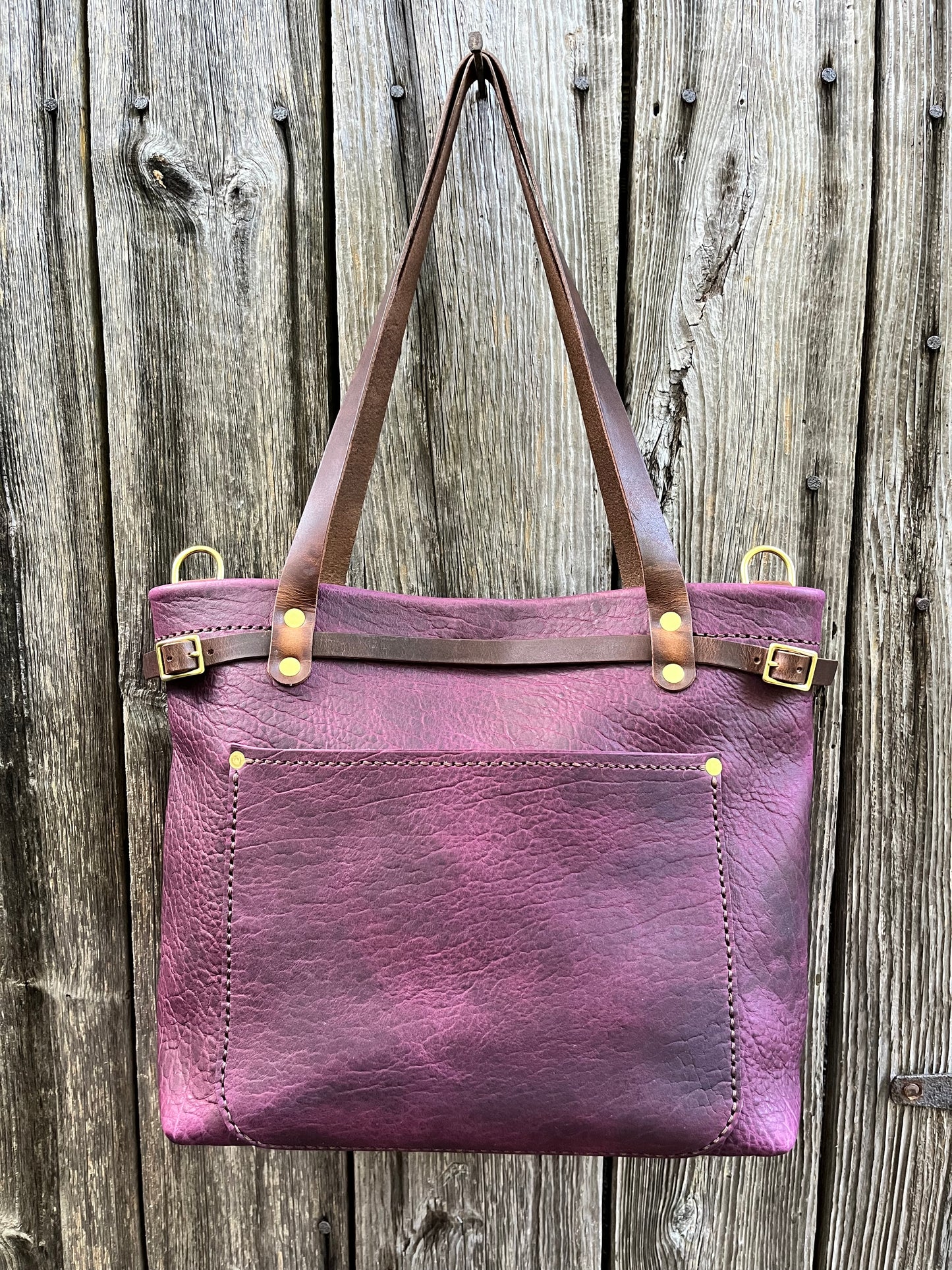 Foxy Organizer Tote Mini in Grape Bison