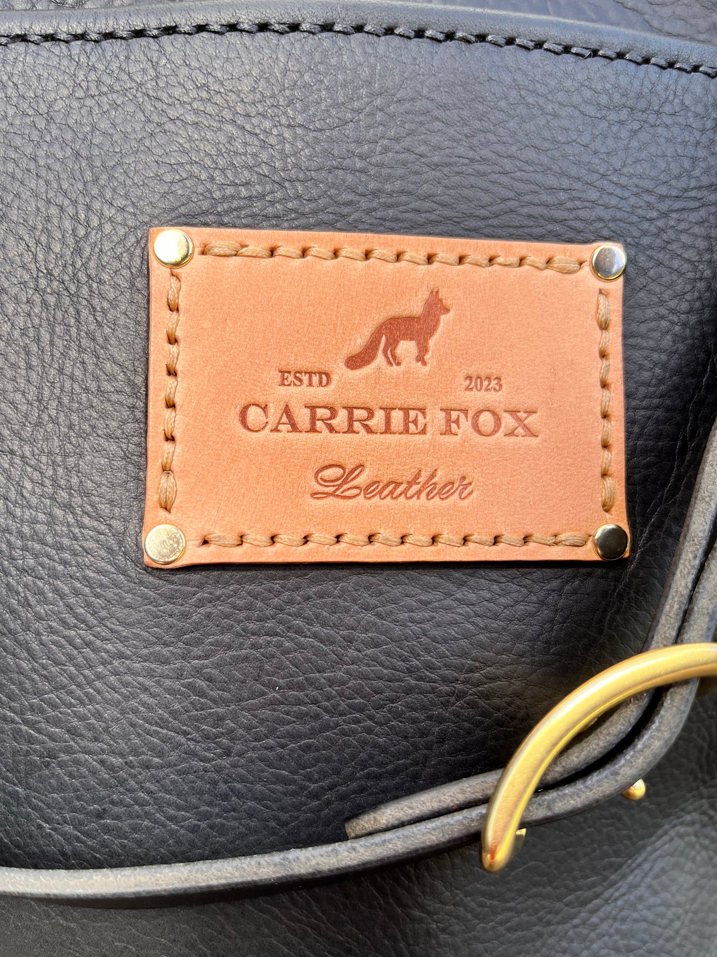 Bonnie Bucket in Black Kodiak with Adjustable Horween Strap