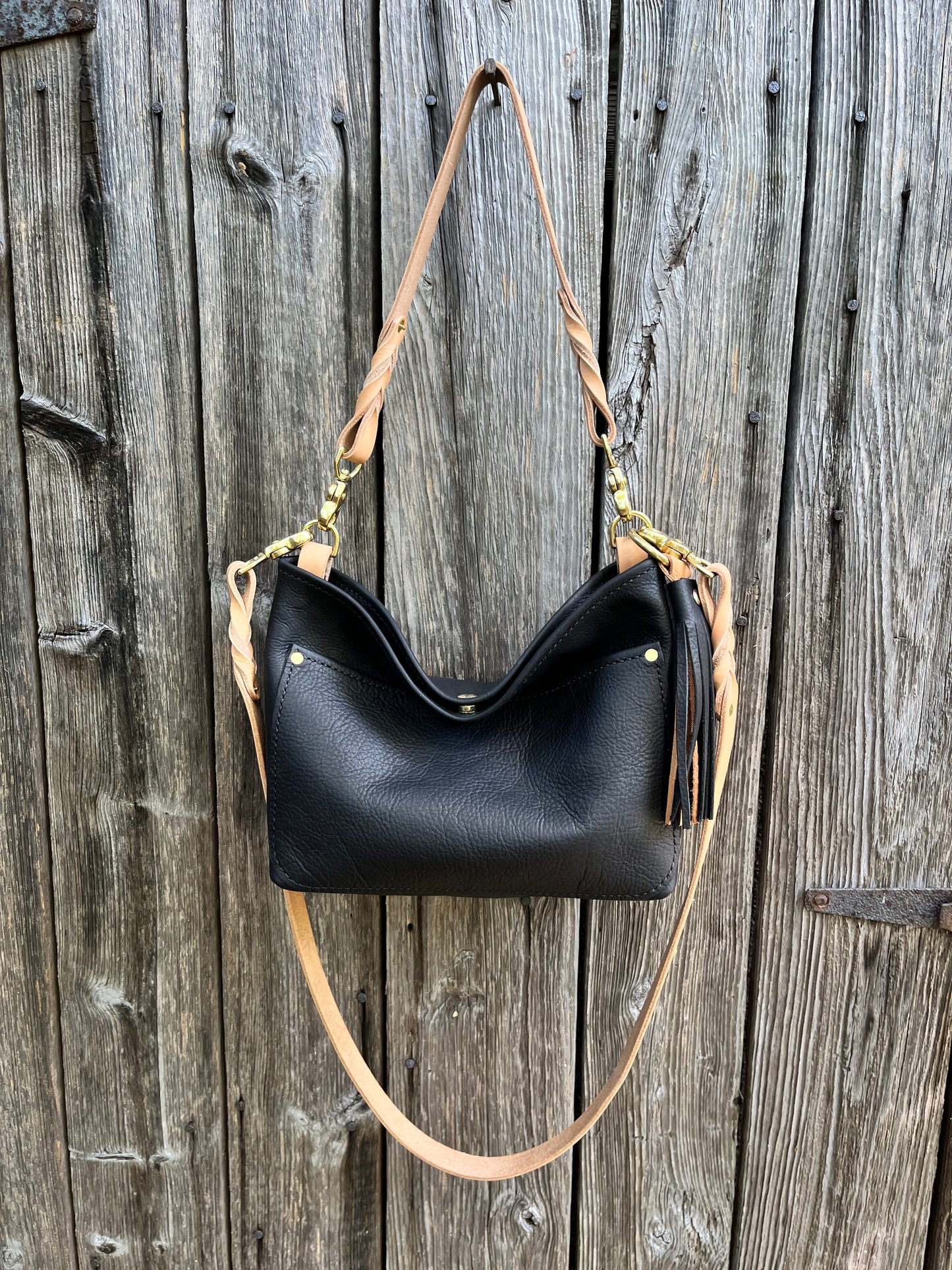 Custom Mini Mimi Convertible Bag in Black Kodiak