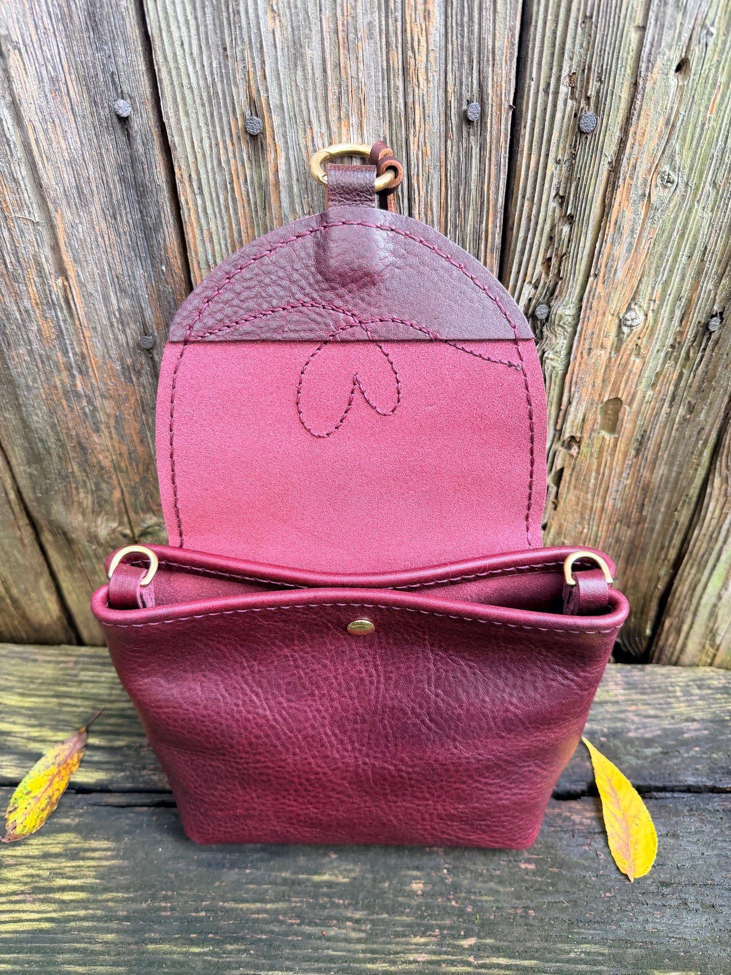 Bubby Heart Bag in Premium Oxblood