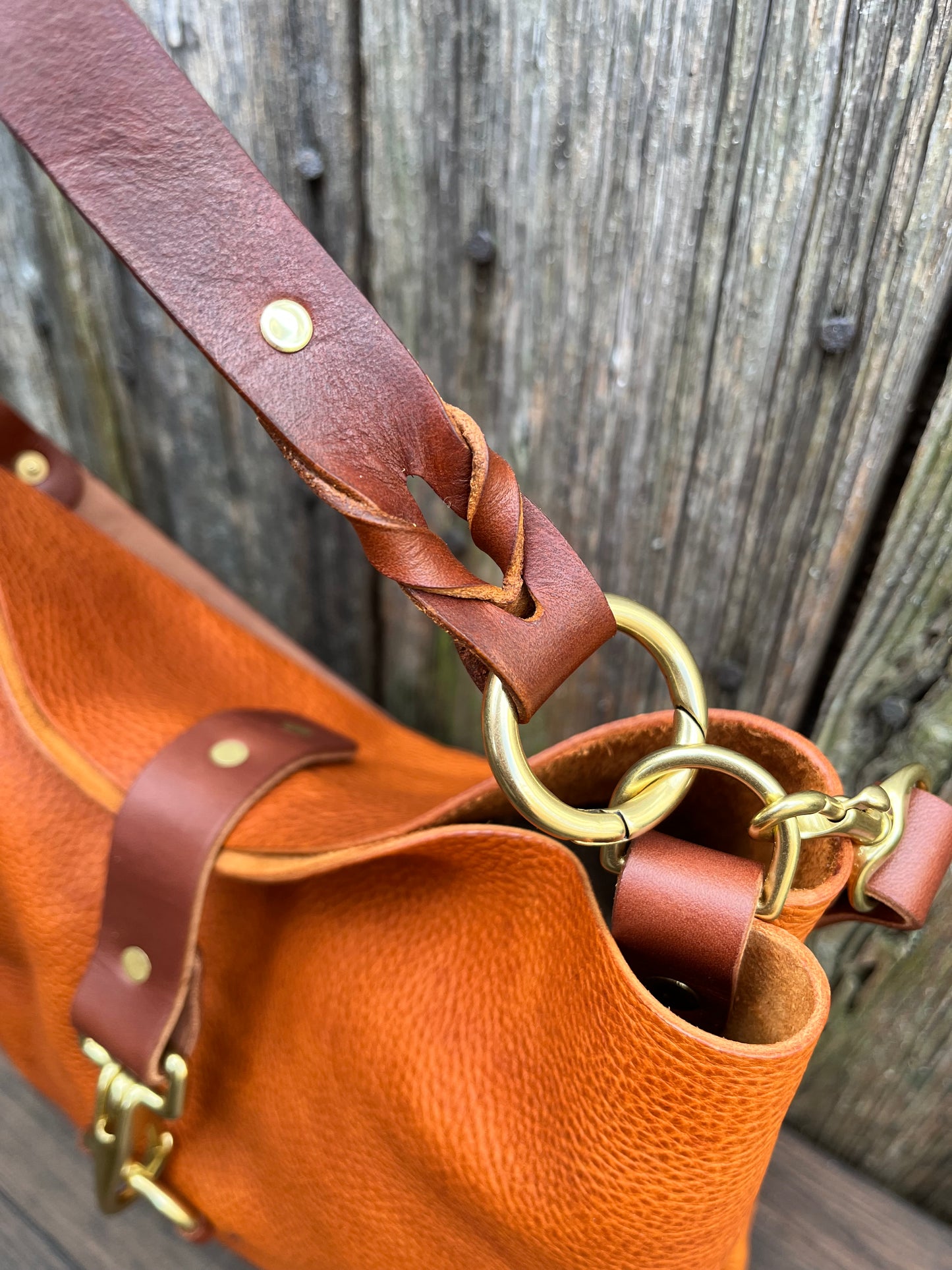 SoHo Handbag in Badalassi Carlo Italian Vachetta Leather in Olmo