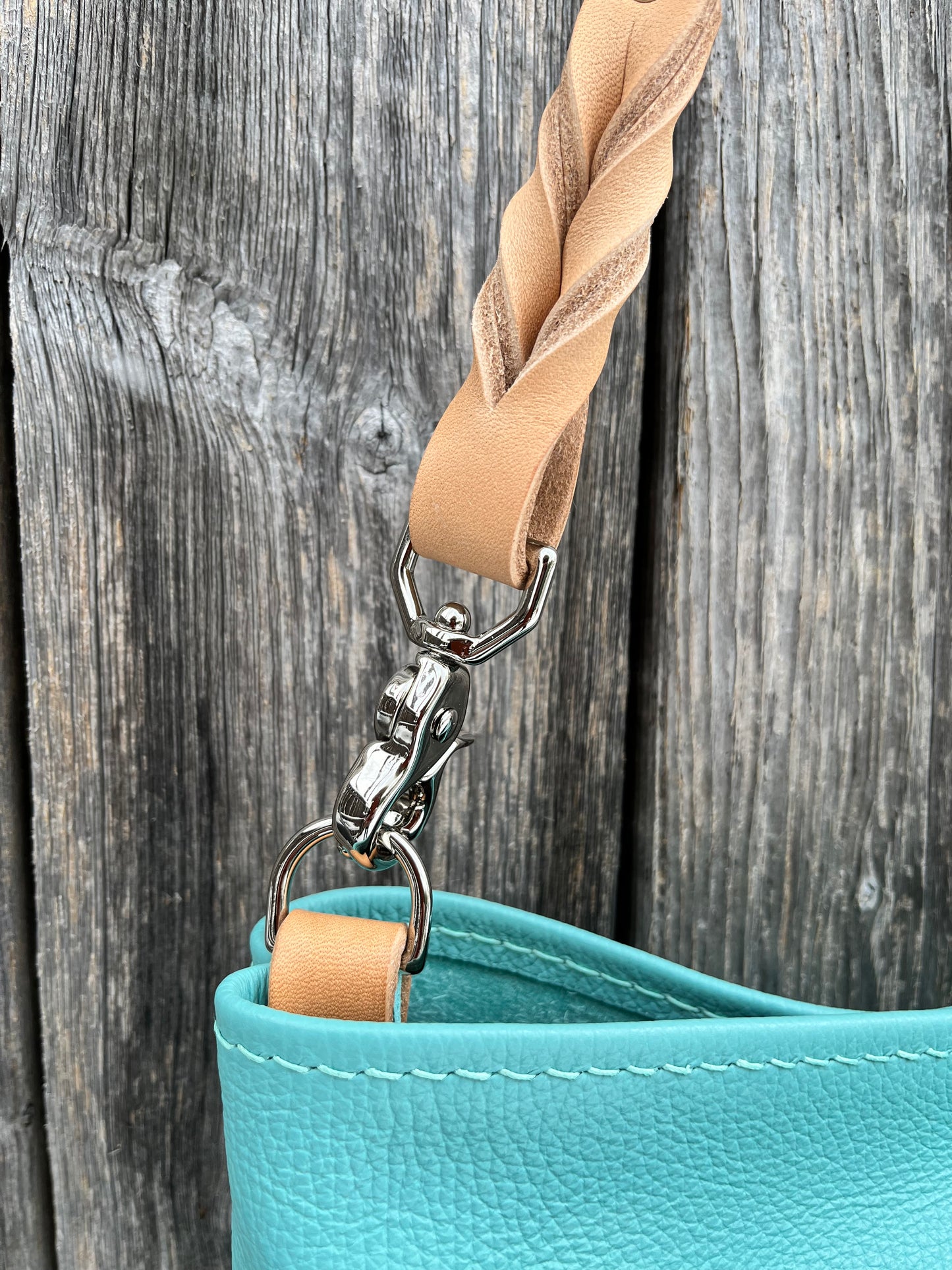 Mini Mimi Convertible Bag in Tiffany Blue Leather