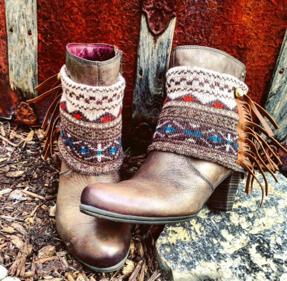 Fair Isle Mini Boot Sweaters
