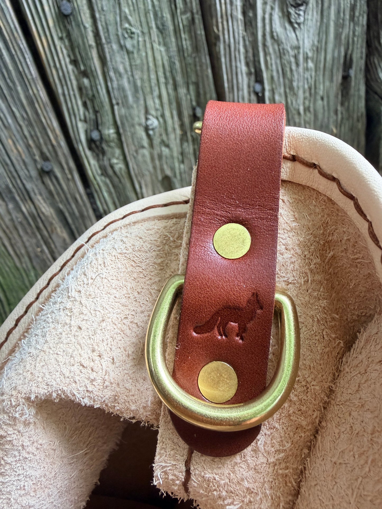 Rodeo Large Bucket in Milled Natural Veg Tan with Braided Strap