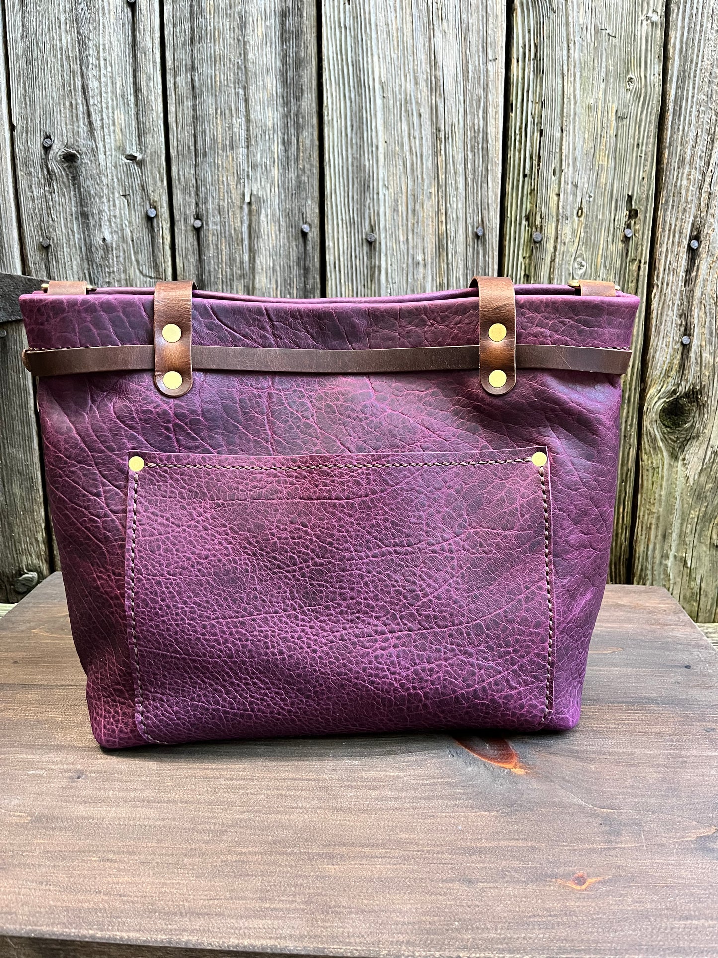 Foxy Organizer Tote Mini in Grape Bison