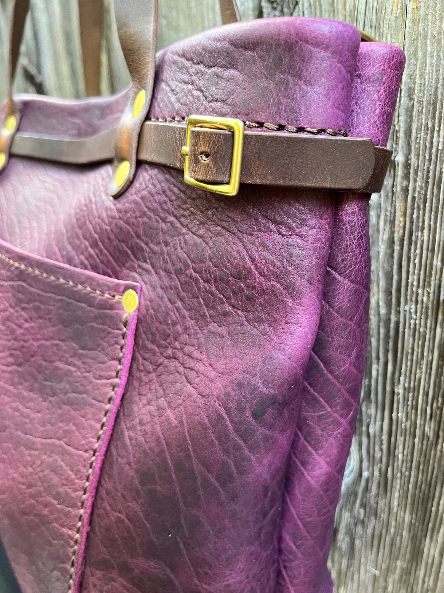 Foxy Organizer Tote Mini in Grape Bison