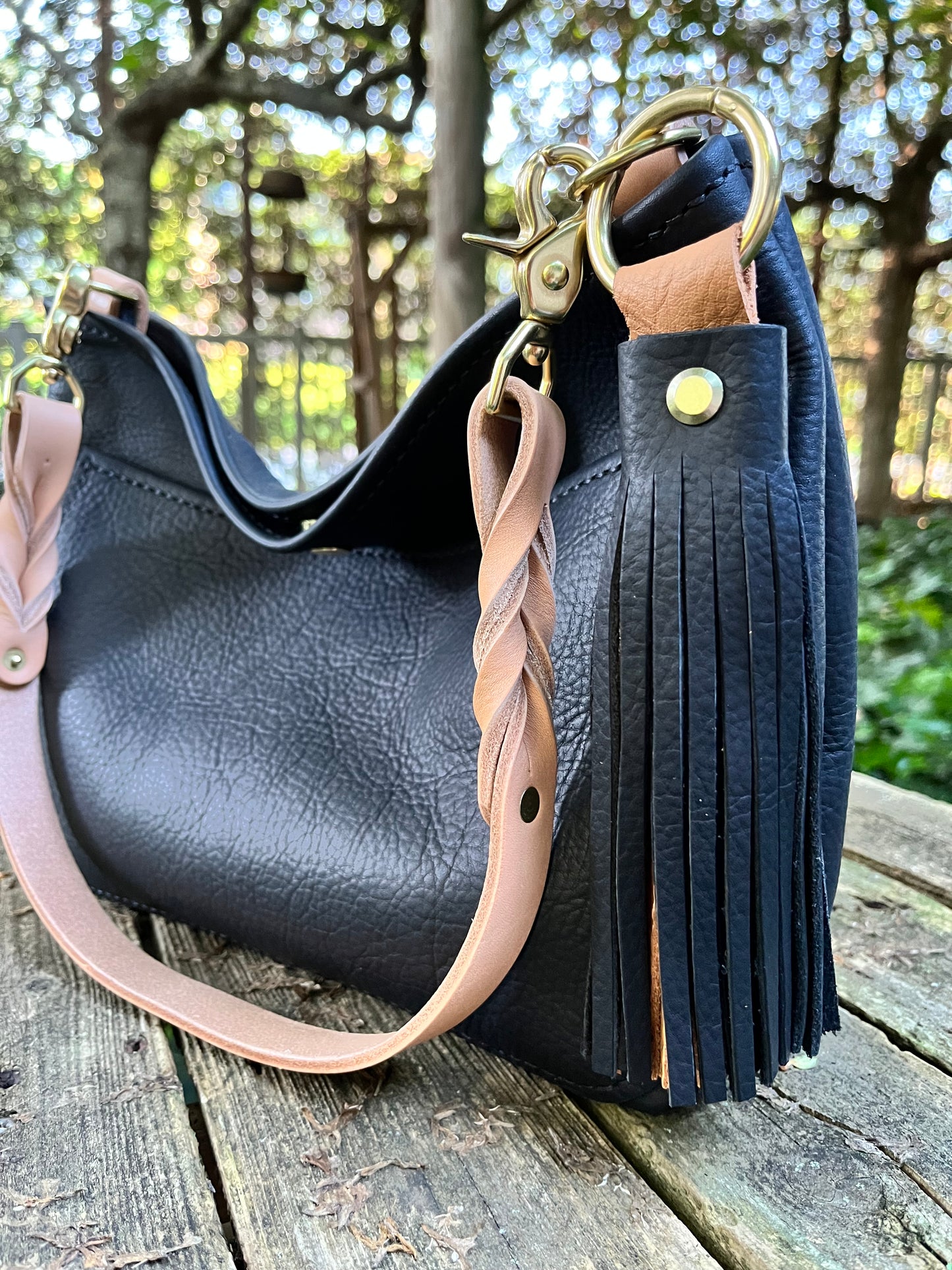 Custom Mini Mimi Convertible Bag in Black Kodiak