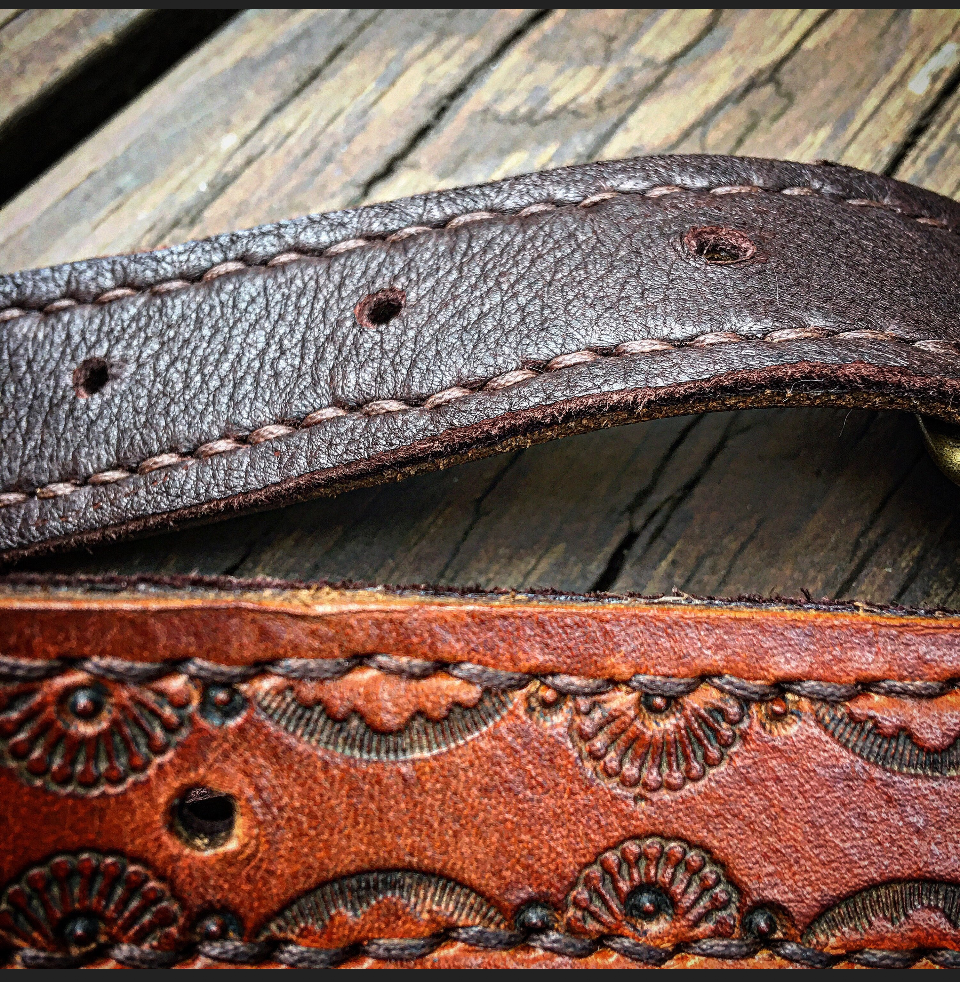 Evolet Leather Crossbody Pouch in Dark Chocolate Deerskin with Turquoise Stone