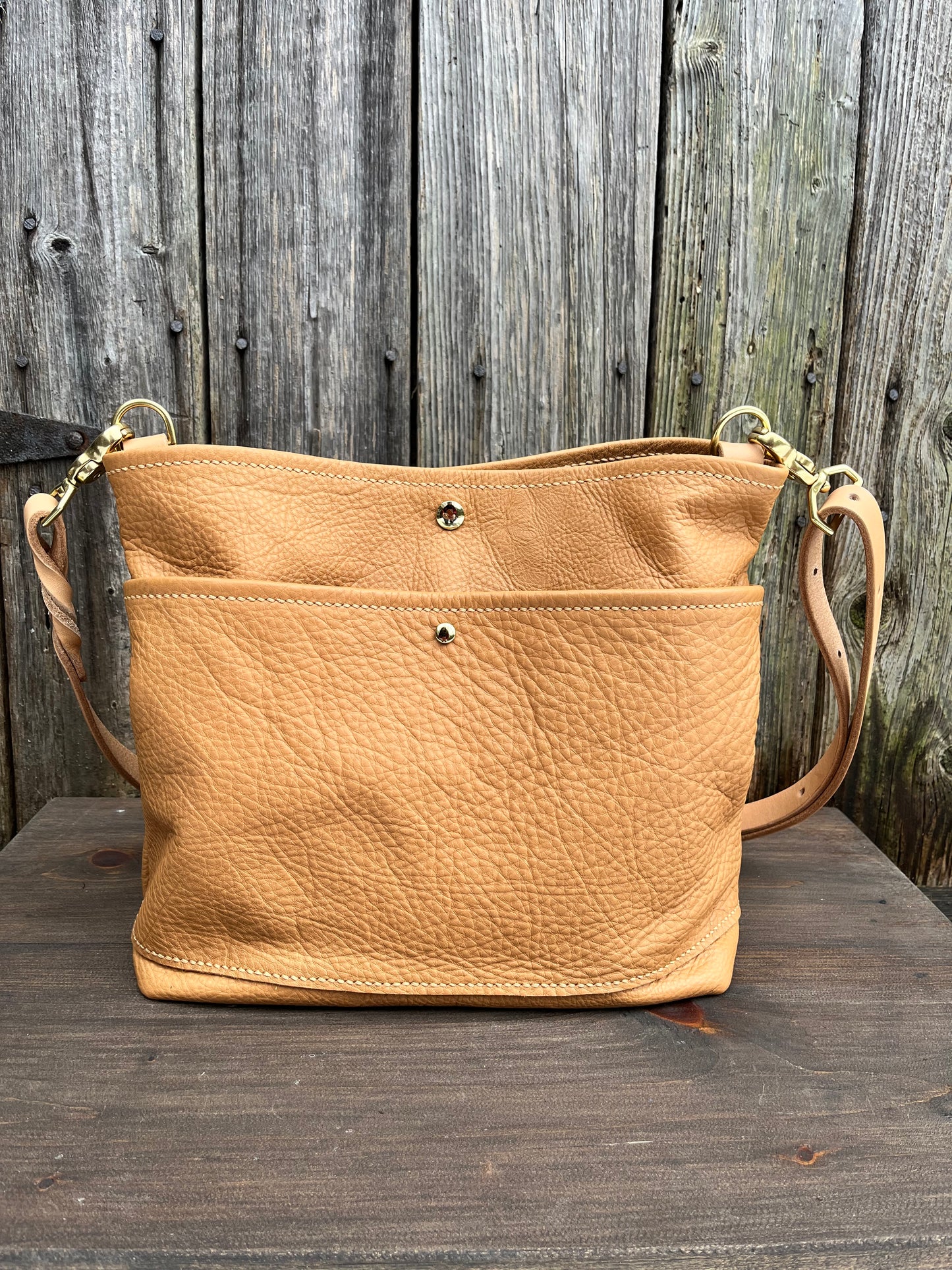 Emma Shoulder Bag in Butterscotch with Conway Strap