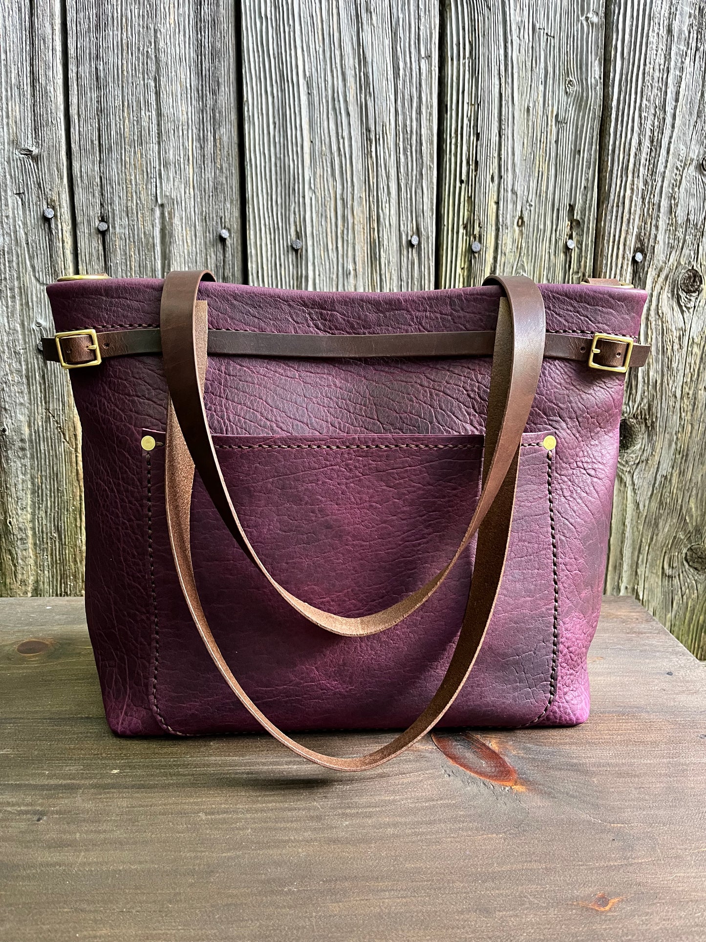 Foxy Organizer Tote Mini in Grape Bison