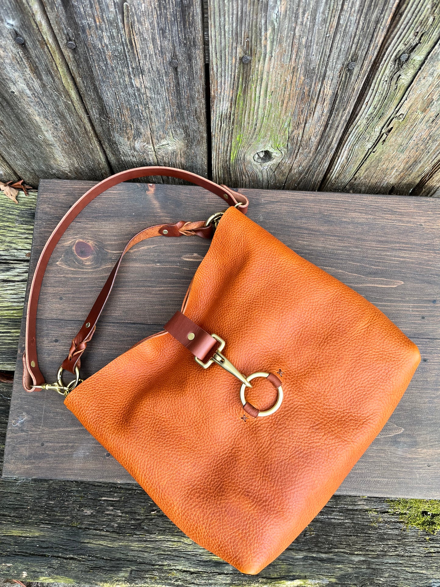 SoHo Handbag in Badalassi Carlo Italian Vachetta Leather in Olmo