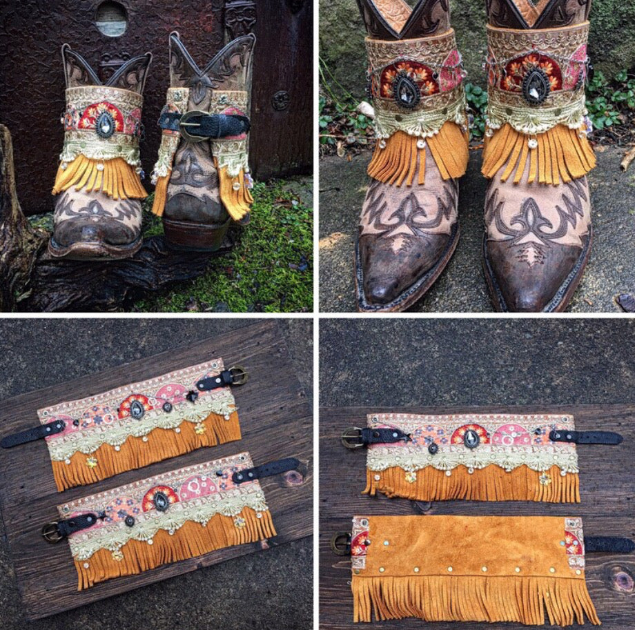 Jeweled Bohemian Boot Wraps