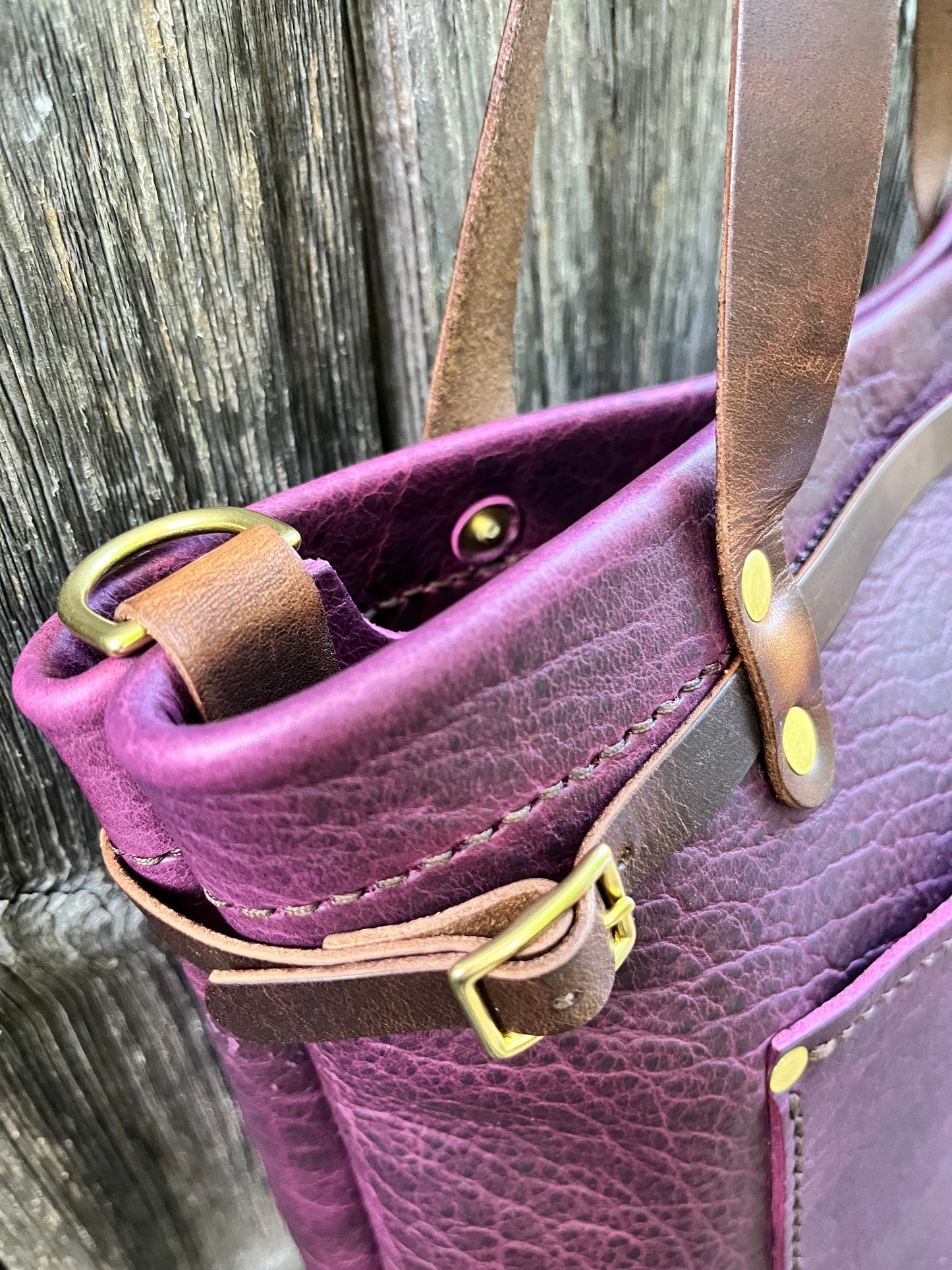 Foxy Organizer Tote Mini in Grape Bison