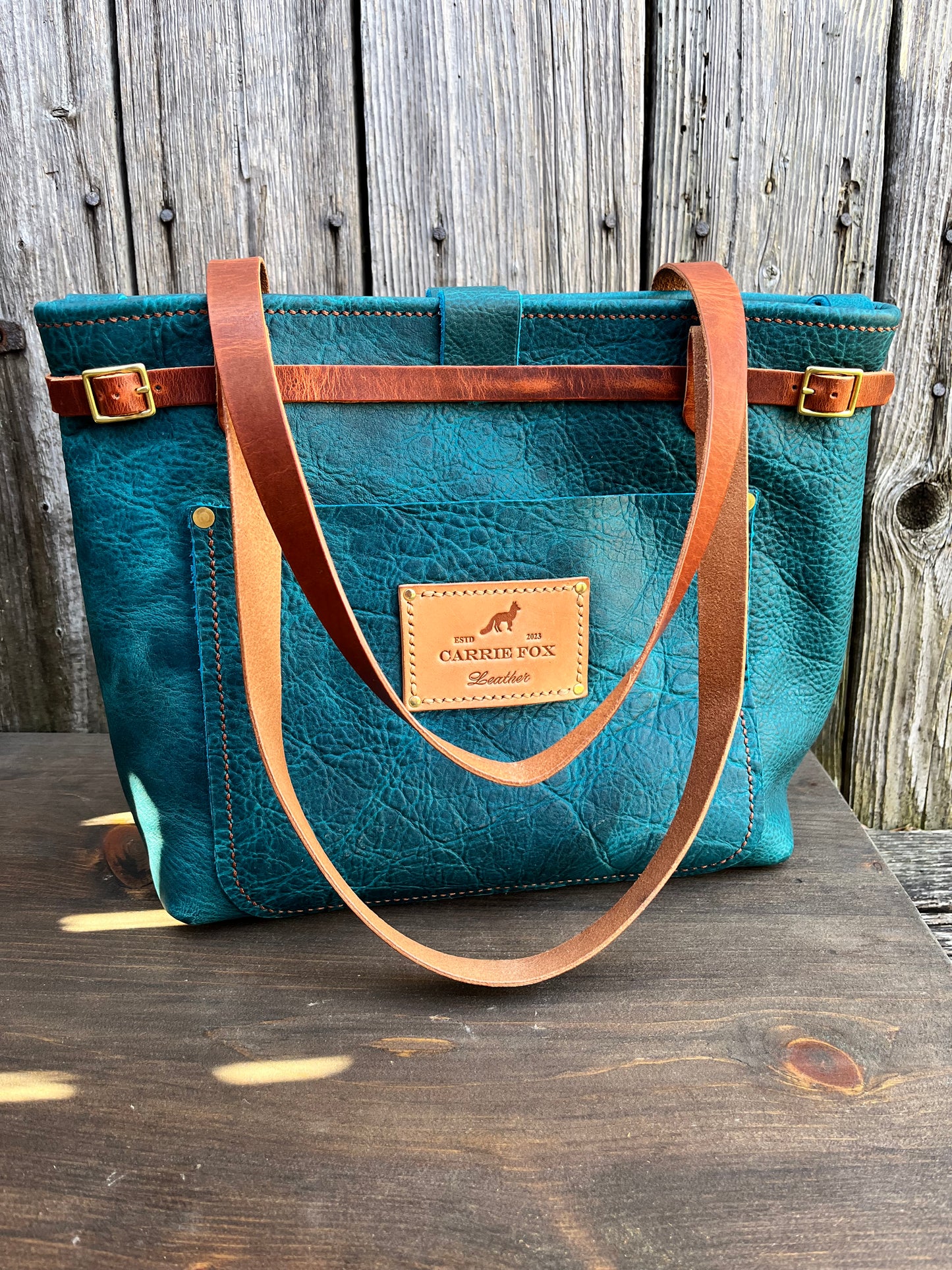 Foxy Organizer Tote Mini in Blue Bison