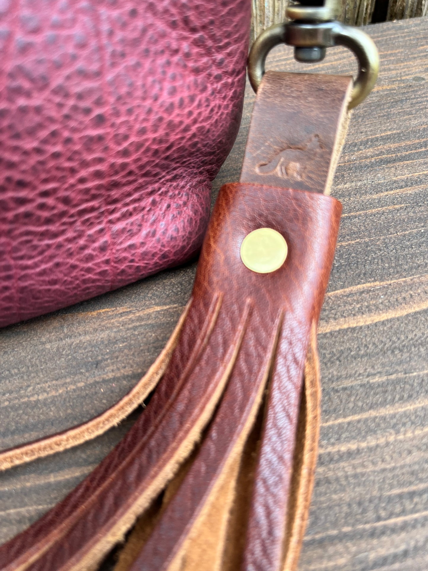 Handmade Fox Leather Tassel