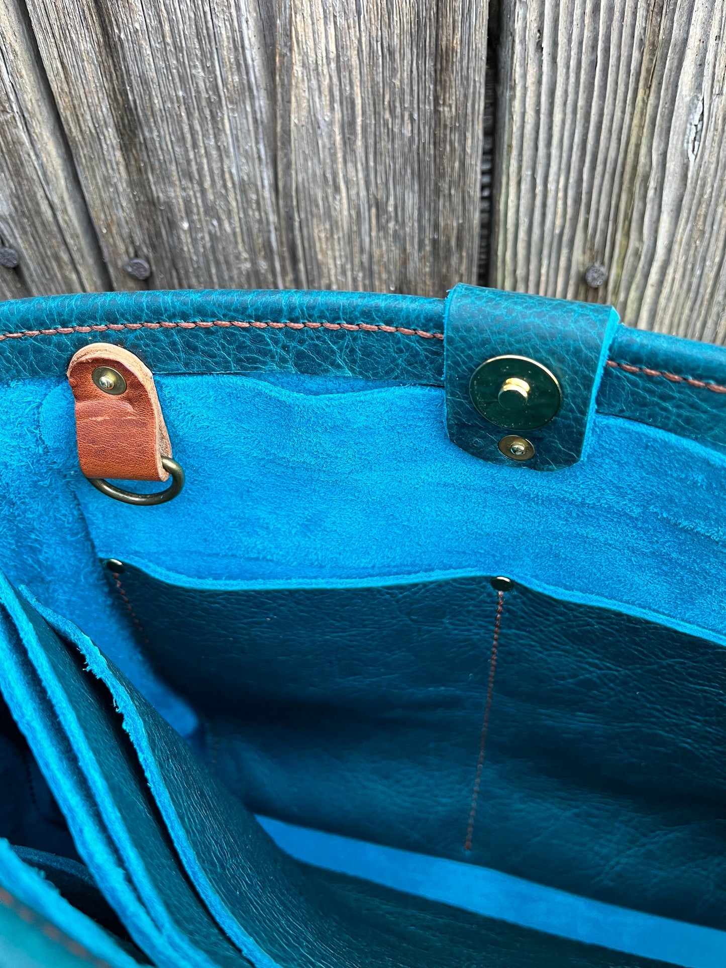 Foxy Organizer Tote Mini in Blue Bison