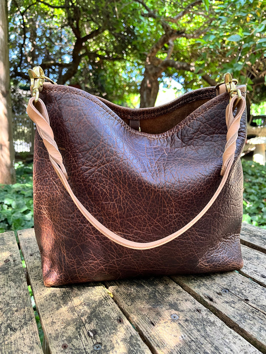 Mimi Slouch Bag in Woodstock with Leather Tassel