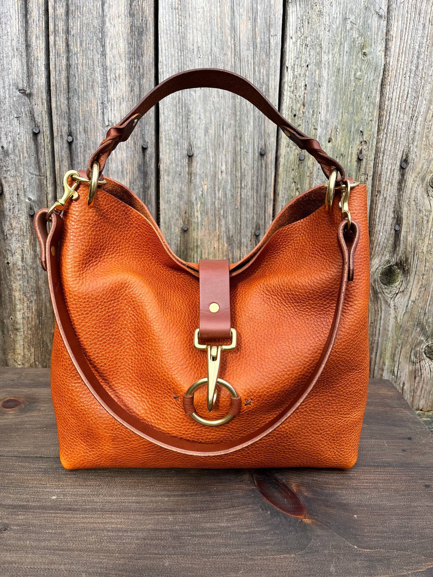 SoHo Handbag in Badalassi Carlo Italian Vachetta Leather in Olmo