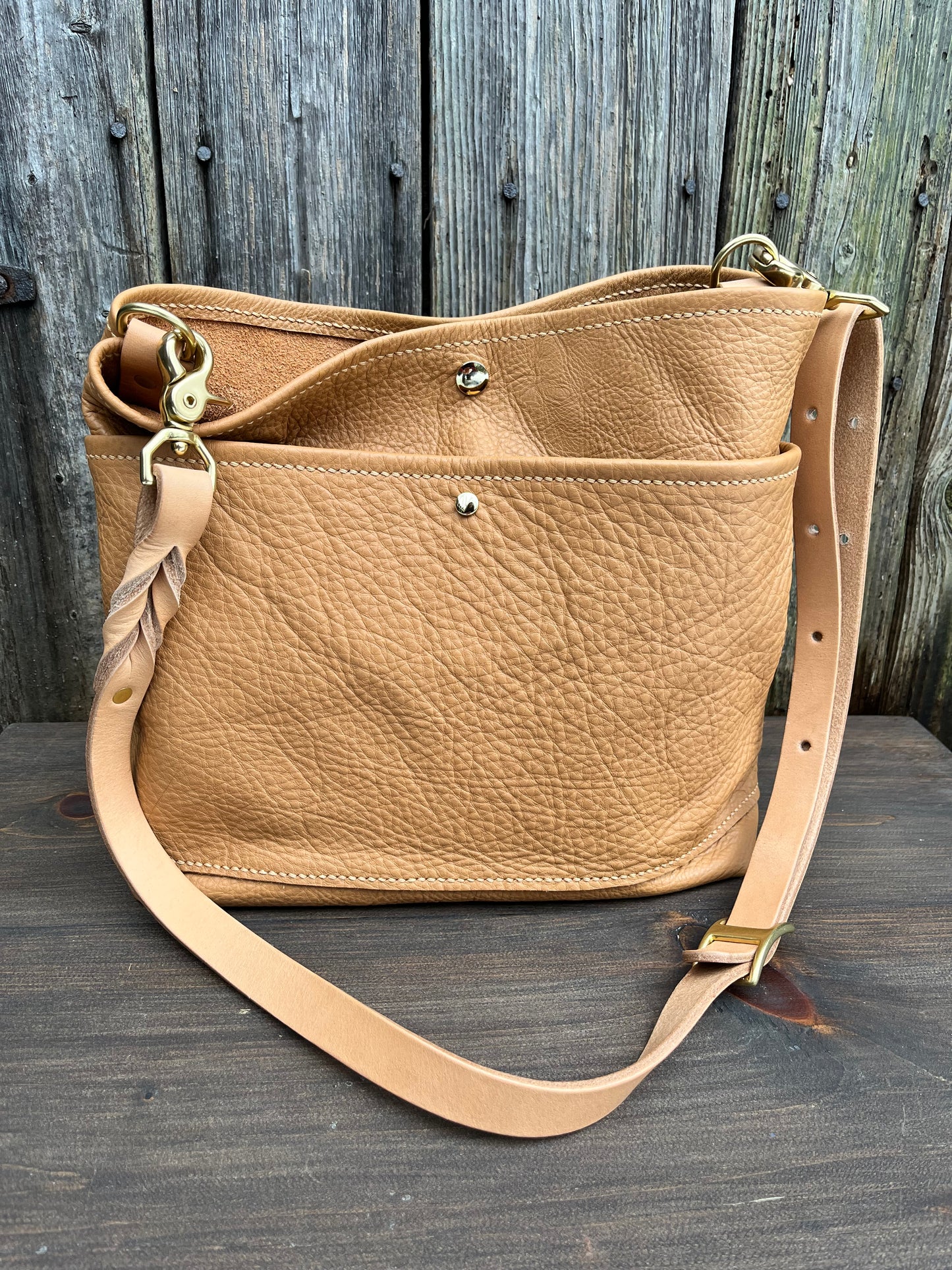 Emma Shoulder Bag in Butterscotch with Conway Strap