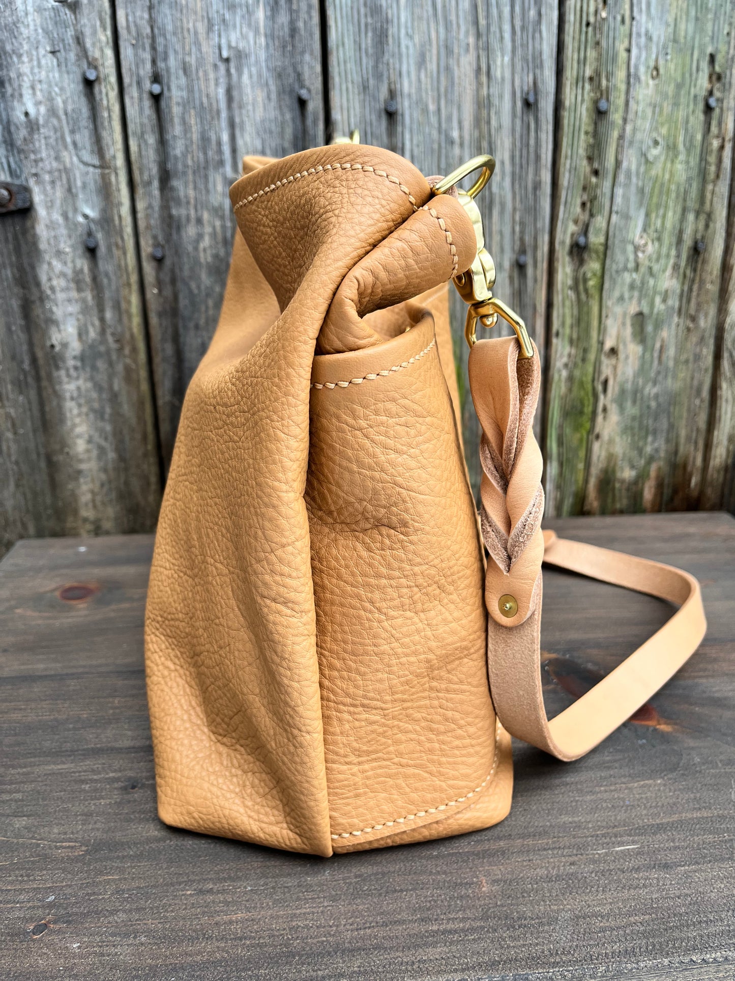 Emma Shoulder Bag in Butterscotch with Conway Strap