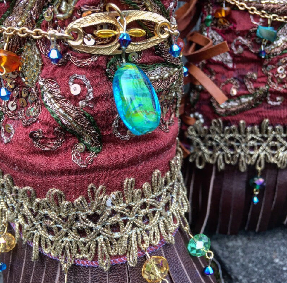 Jeweled Bohemian Boot Wraps